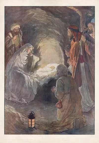 The Infant Jesus And The Sheperds