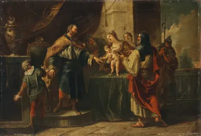 The Infant Moses Trampling On The Pharaohs Crown