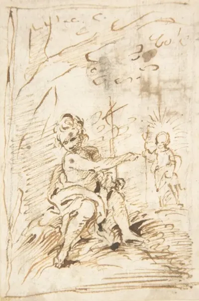 The Infant Saint John The Baptist With The Infant Christ In The Wilderness