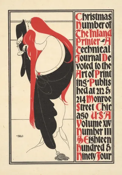 The Inland Printer Cover Design Christmas Issue Vol Xiv No 3 1894