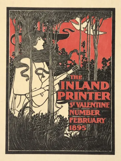 The Inland Printer Cover Design Valentine Issue February 1895