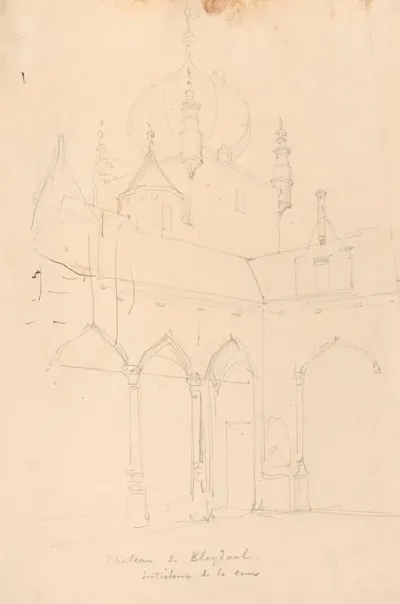The Inner Court Of The Castle Of Cleydael At Aartselaar