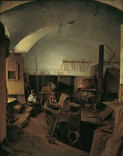 The Inside Of A Forge
