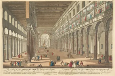 The Inside Of St Pauls Church In Rome Built By Constantine The Great