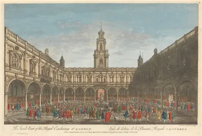 The Inside View Of The Royal Exchange At London