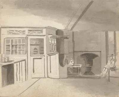 The Interior Of A Coffee House