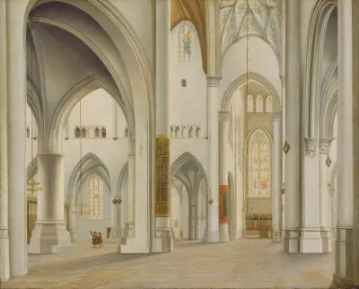 The Interior Of Saint Bavo Haarlem