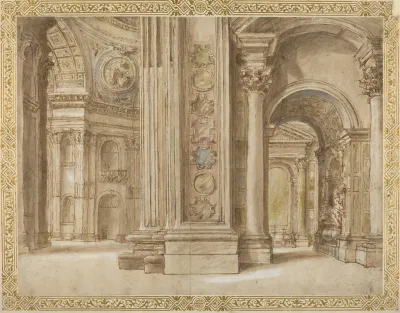 The Interior Of Saint Peters Rome 2