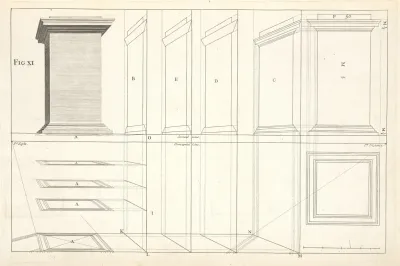 The Ionick Pedestal In Perspective With The Manner Of Avoiding Confusion In Elevations