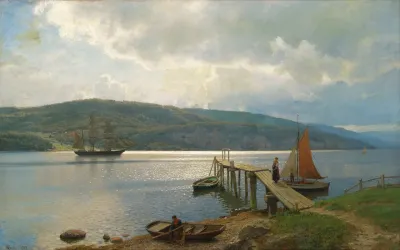 The Jetty At Feste Near Moss