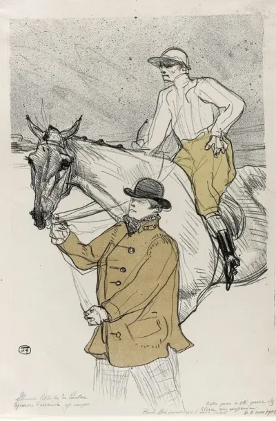 The Jockey Going To The Post
