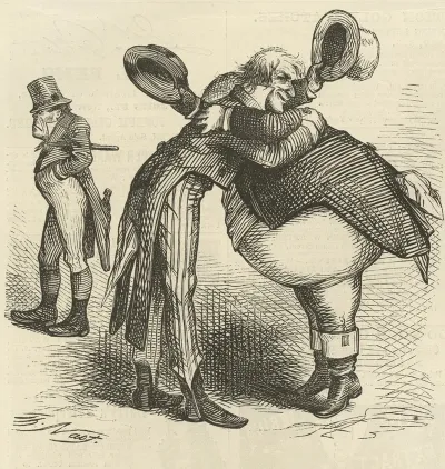 The Joint High Commission Reconciliation Of John And Jonathan Felicitations Over The Great Anglo Saxon Victory