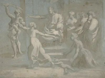 The Judgment Of Solomon After Raphael