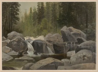 The Karkonosze Stream With Rocks