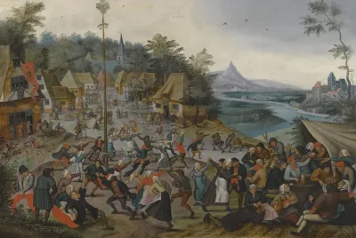 The Kermesse Of Saint George With The Dance Around The Maypole