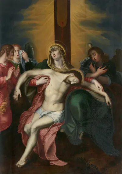 The Lamentation Of Christ With Angels 2