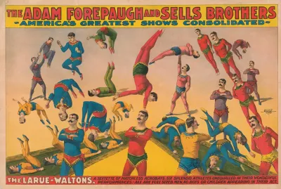 The Larue Waltons A Sexette Of Matchless Acrobats