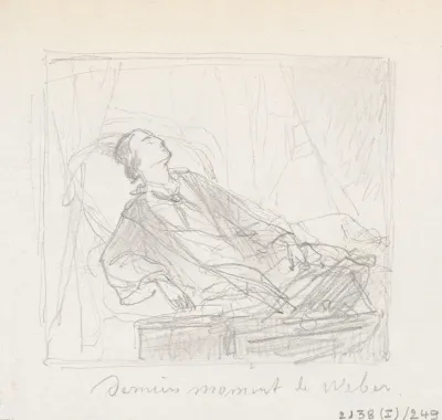 The Last Moments Of The Composer Carl Maria Von Weber