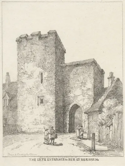 The Late Entrance To Ber Street Norwich