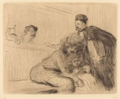 The Lawyer Talking To The Prisoner First Plate