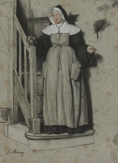The Letter Of Admission Interior Of A Convent
