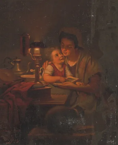 The Light Of The Cottage After P W Sebes