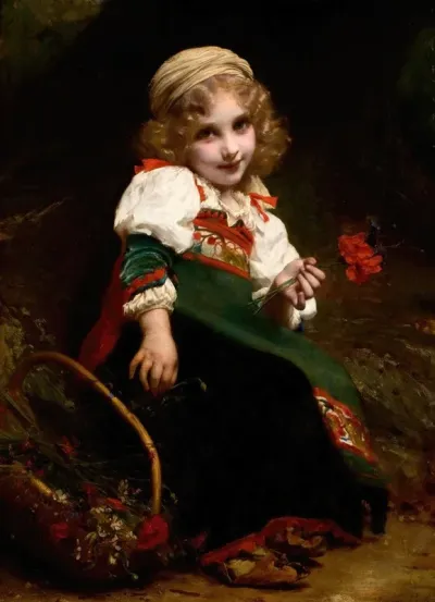 The Little Flower Gatherer