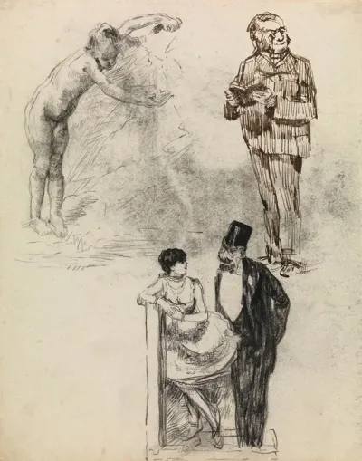 The Little Fountain And Other Figures