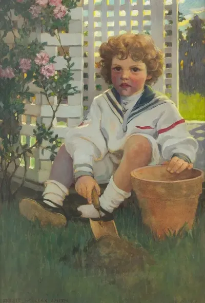 The Little Gardener Portrait Of Edward Morris Davis Iii