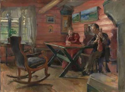 The Living Room At Kolbotn Hulda And Arne Garborgs Home