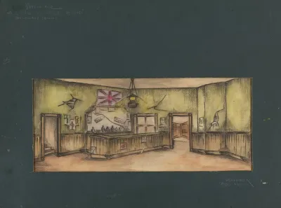 The Long Voyage Home Preliminary Drawing Of Setting