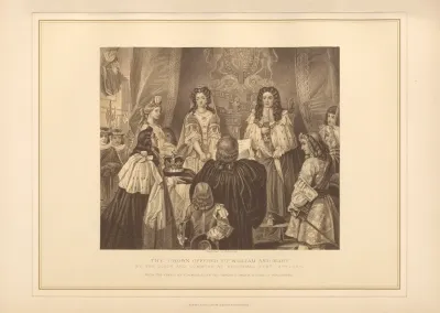 The Lords And Commons Offering The Crown To William And Mary E M Ward