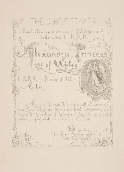 The Lords Prayer Title Page