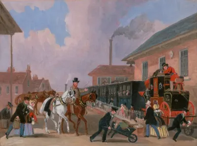 The Louth London Royal Mail Travelling By Train From Peterborough East Northamptonshire