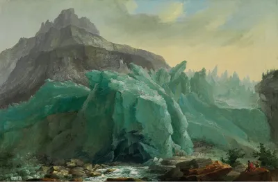 The Lower Grindelwald Glacier With Lutschine And The Mettenberg