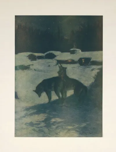 The Lumber Camp At Night