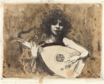 The Lute Player La Joueuse De Luth
