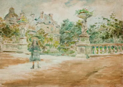 The Luxembourg Garden In Paris