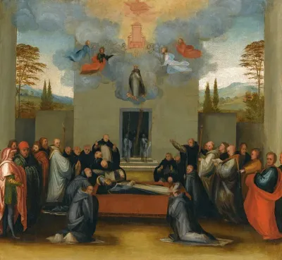 The Lying In State And Ascension Of Saint Anthonius