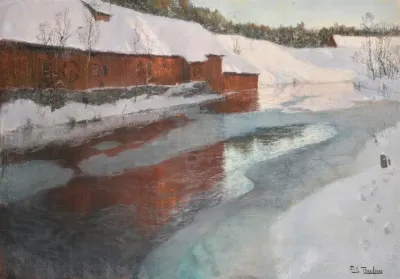 The Lysaker River In Winter