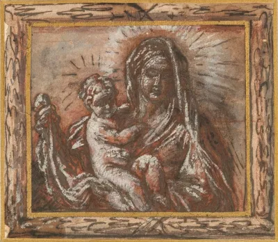 The Madonna And Child In A Fictive Frame