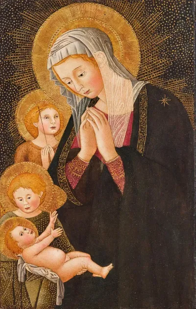 The Madonna And Child With Angels