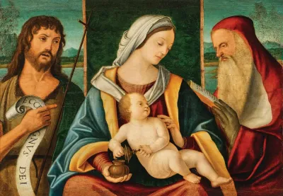 The Madonna And Child With Saint John The Baptist And Saint Jerome