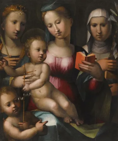 The Madonna And Child With Saints Anne Catherine And The Infant John The Baptist 2