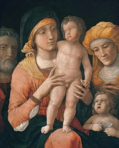 The Madonna And Child With Saints Joseph Elizabeth And John The Baptist