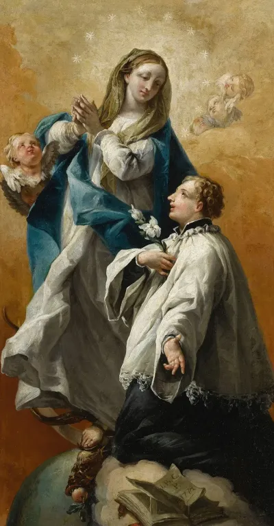 The Madonna In Glory With Saint Aloysius Gonzaga