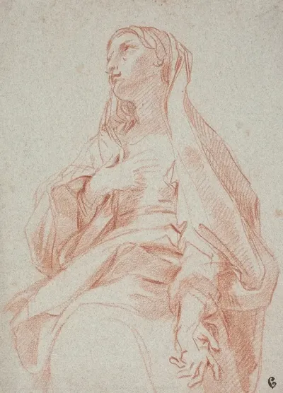 The Madonna Making A Gesture Of Intercession