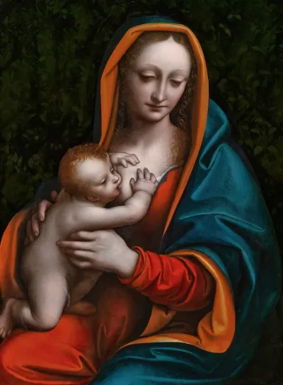 The Madonna Suckling The Infant Christ