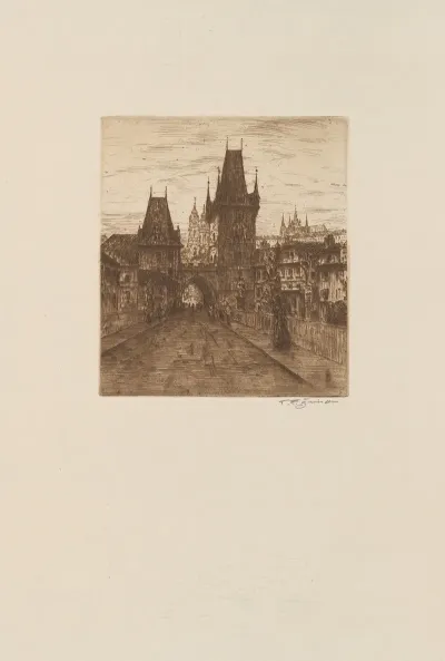The Mala Strana Bridge Towers