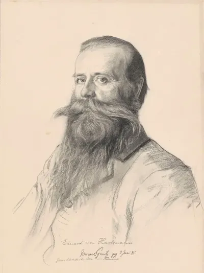 The Man Of Letters Eduard Von Hartmann From Berlin